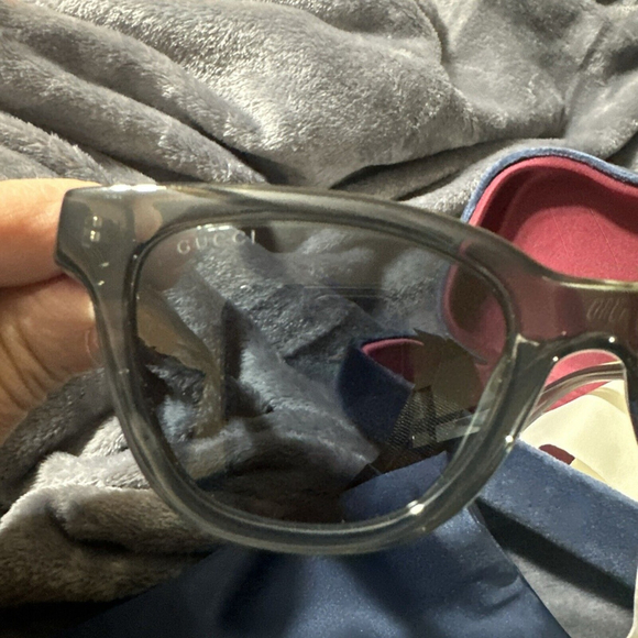 GUCCI GG1116S-003 SQUARE GREY Unisex Men’s Women’s Sunglasses - Picture 4 of 11